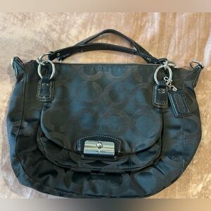 Coach monogram - like new, black satchel